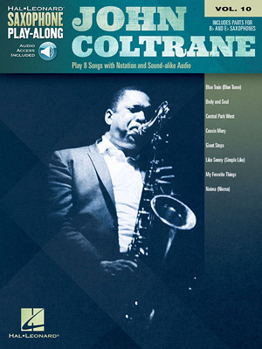 Paperback John Coltrane: Saxophone Play-Along Volume 10 [With Access Code] Book