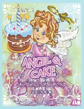 Paperback Angel and Cake Coloring Book