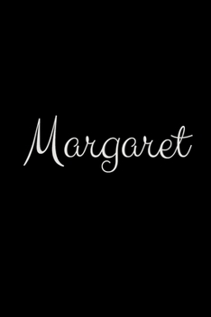 Margaret: notebook with the name on the cover, elegant, discreet, official notebook for notes