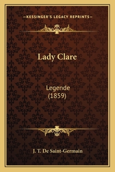 Paperback Lady Clare: Legende (1859) Book