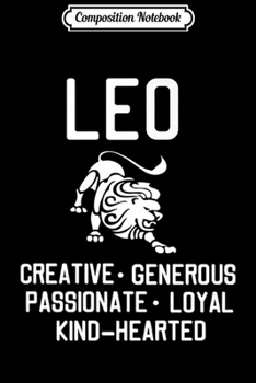 Composition Notebook: Leo Astrology Traits  Journal/Notebook Blank Lined Ruled 6x9 100 Pages