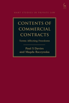 Contents of Commercial Contracts: Terms Affecting Freedoms