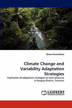 Paperback Climate Change and Variability Adaptation Strategies [French] Book