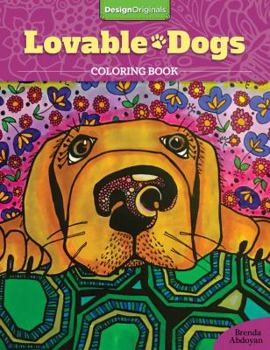 Paperback Lovable Dogs Coloring Book