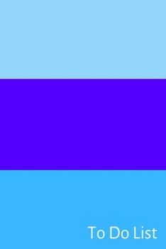 Paperback To Do List: Daily Checklist Notebook; Daily Checklist Journal; Daily Tasks Checklist; Blue To Do List Book; Plain Blue Checklist; Book