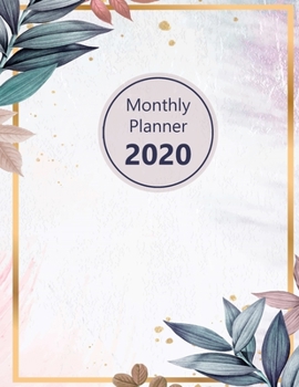 Paperback Monthly planner 2020: Large. Month on 2 pages. Incl. 2020 Calendar, Important dates section and Notes pages. 8.5" x 11.0" (Letter size). (Ma Book