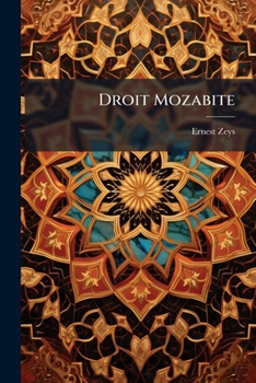 Paperback Droit Mozabite: Le Nil... [French] Book