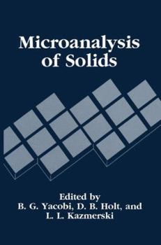 Paperback Microanalysis of Solids Book