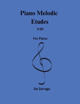 Paperback Piano Melodic Etudes 1-10 Book