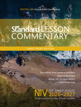 Paperback Niv(r) Standard Lesson Commentary(r) Large Print Edition 2026-2027 14pt Verse-By-Verse Commentary Pronunciation Guide Context and History Lessons Disc Book