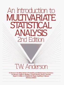 Hardcover An Introduction to Multivariate Statistical Analysis Book