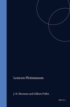 Hardcover Lexicon Plotinianum Book