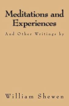 Paperback Meditations and Experiences: And Other Writings Book