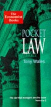 Hardcover The Economist Pocket Law Book