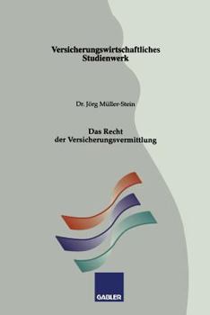 Paperback Das Recht Der Versicherungsvermittlung [German] Book