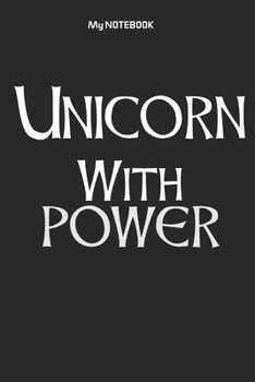 Unicorn With POWER: Ruled Lovely Copy Book, SOFT Cover Girls Kids Elementary School Supplies Student Teacher Daily Creative Writing Journal, 100 Pages