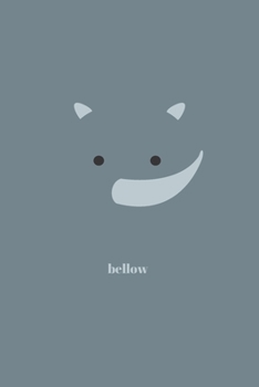 Paperback Bellow: Minimal Design Rhino Animal Journal Notebook Diary 6" x 9" 120 lined pages Book