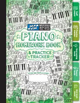 Paperback Piano Homework Book and Practice Tracker (Green) Book