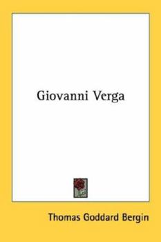 Paperback Giovanni Verga Book