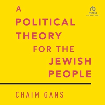 Audio CD A Political Theory for the Jewish People Book