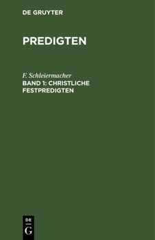 Hardcover Christliche Festpredigten [German] Book