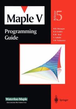Paperback Maple V Programming Guide: For Release 5 Book