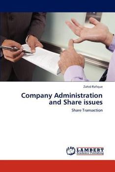 Paperback Company Administration and Share Issues Book
