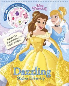 Paperback Disney Princess Dazzling Sticker Dress Up Book