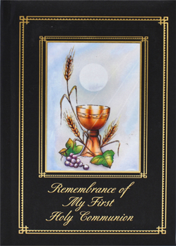 Hardcover Remembrance of My First Holy Communion-Sacramental-Boy: Marian Children's Mass Book