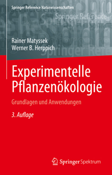 Hardcover Experimentelle Pflanzenökologie: Grundlagen Und Anwendungen [German] Book