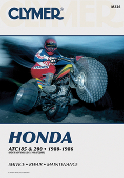 Paperback Clymer Honda Atc 185 & 200, 1980-1986: Service, Repair, Maintenance Book