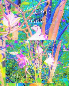 Paperback Self Care Journal: Abstract Oriental Lilies in My Rubio Garden Book