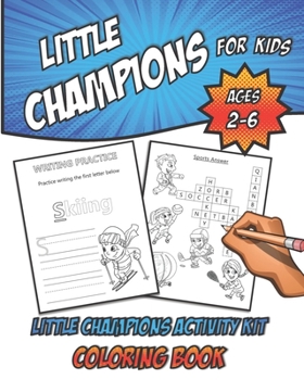 Paperback Little Champions Activity Kit for Kids: A coloring book with LINES, LETTERS & WORDS TRACING, SHADOW & WORD MATCHING, CROSSWORDS, PUZZLES and plenty of Book