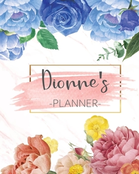 Paperback Dionne's Planner: Monthly Planner 3 Years January - December 2020-2022 - Monthly View - Calendar Views Floral Cover - Sunday start Book