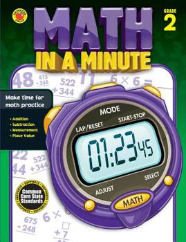 Paperback Math in a Minute, Grade 2 Book