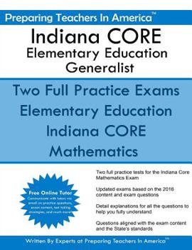 Paperback Indiana CORE Elementary Education Generalist: Mathematics Subtest 061 Book