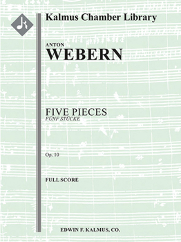 Paperback Five Pieces (Fünf Stücke), Op. 10: Score Book