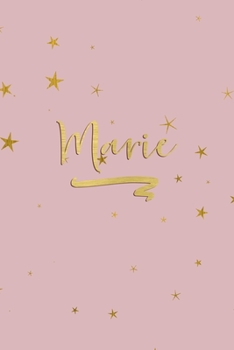 Paperback Marie: Personalized Journal to Write In - Rose Gold Line Journal Book