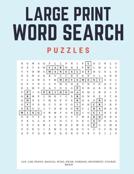 Paperback Large Print Word Search Puzzles: 60 Large Print Word Search Puzzles with Solutions Book