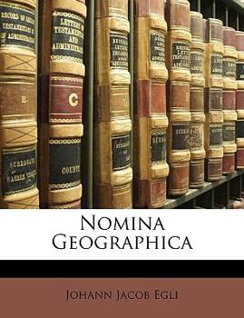 Paperback Nomina Geographica [German] Book