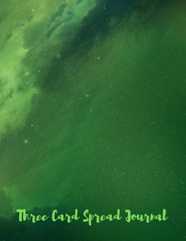 Paperback Three Card Spread Journal: 50 double pages to record your tarot or oracle readings Book