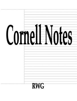 Paperback Cornell Notes: 50 Pages 8.5" X 11" Book