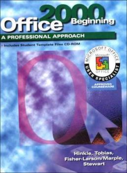 Spiral-bound Office 2000 Beginning: A Professional Approach [With CDROM] Book