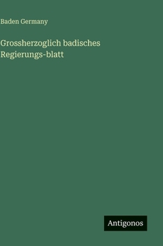 Grossherzoglich badisches Regierungs-blatt