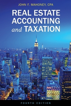Paperback Real Estate Accounting and Taxation Book