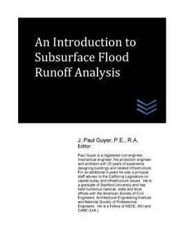 Paperback An Introduction to Subsurface Flood Runoff Analysis Book