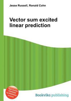 Paperback Vector Sum Excited Linear Prediction Book