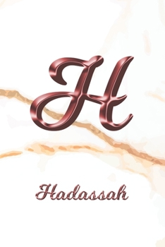 Hadassah: Sketchbook | Blank Imaginative Sketch Book Paper | Letter H Rose Gold White Marble Pink Effect Cover | Teach & Practice Drawing for ... Doodle Pad | Create, Imagine & Learn to Draw