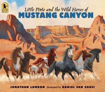 Paperback Little Pinto and the Wild Horses of Mustang Canyon Book