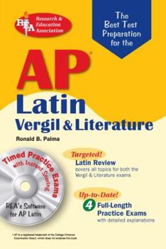 Paperback AP Latin: Vergil Exam, Literature Exam: The Best Test Preparation [With CDROM] Book